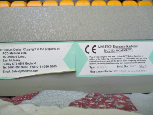 Left and right-handed Maltron keyboards (brief review and pictures) (Update) 97557-7