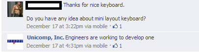 verified: Unicomp SSK in the works!