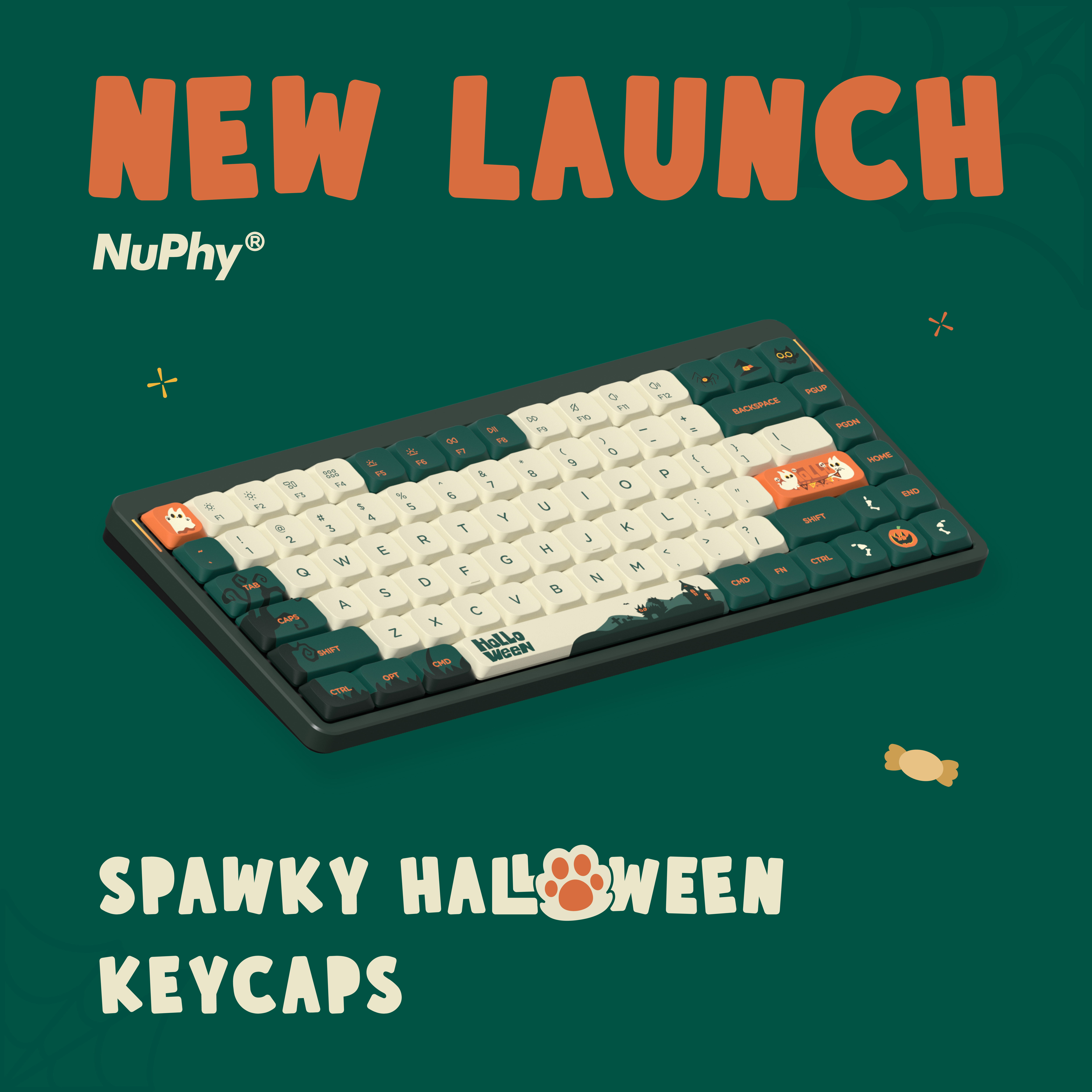 NuPhy Spawky Halloween PBT Keycaps 293596-0