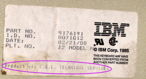 Bigfoot IBM Model M? 185178-0