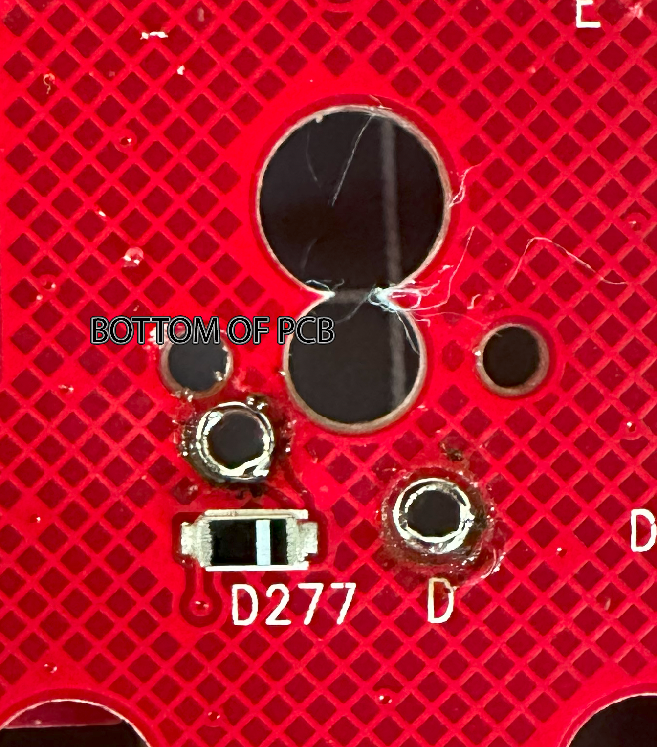 Ruined Ducky Shine PCB, would my handwired fix work? 301586-1