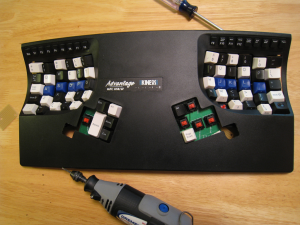 Adding extra keys to your Kinesis Advantage 3301-12