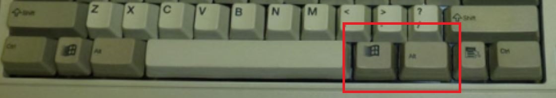 Unicomp 104-key Right Alt/Windows Key Reversed 161614-0