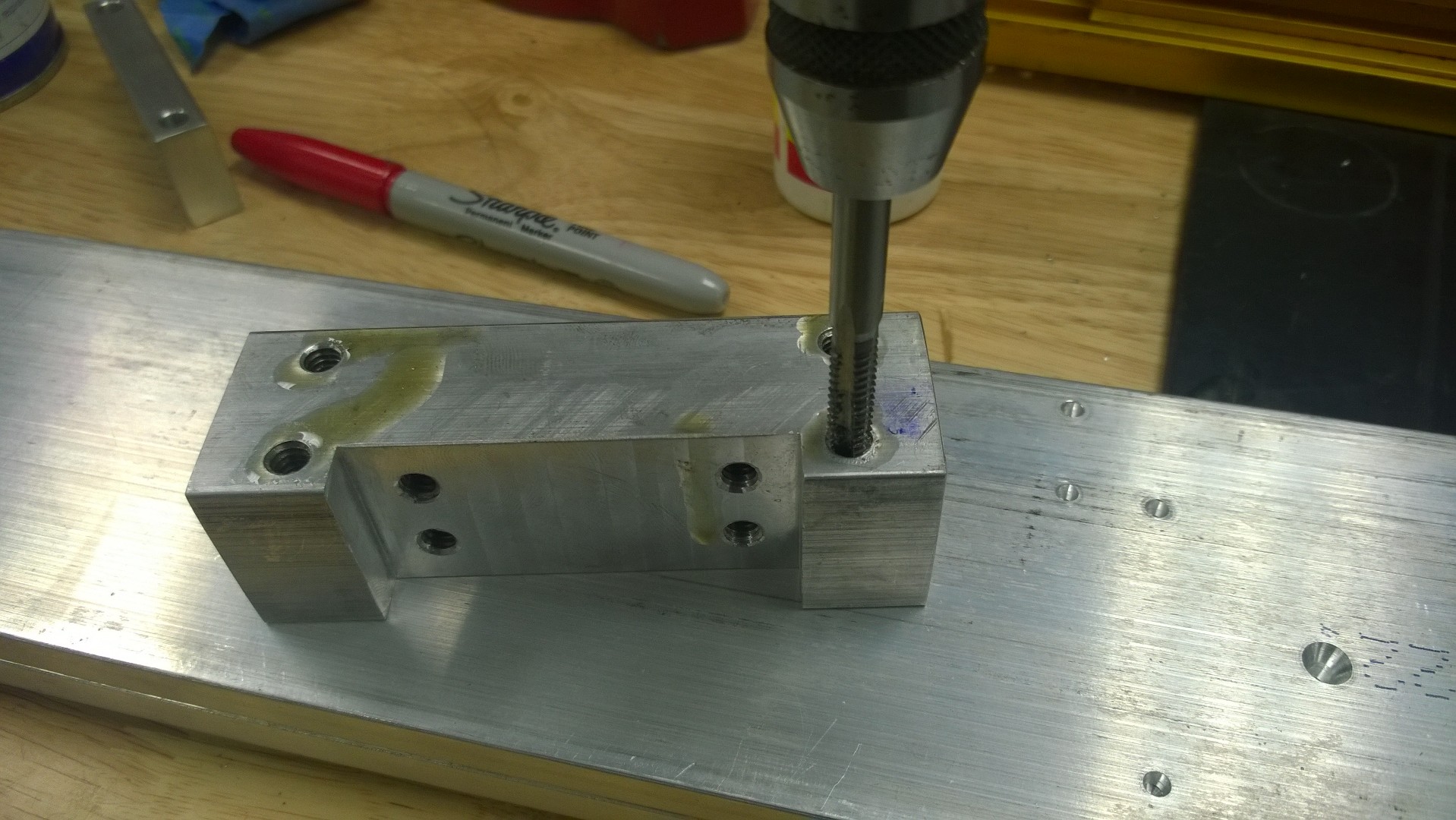 Using a CNC machine to build a CNC router. 117827-2