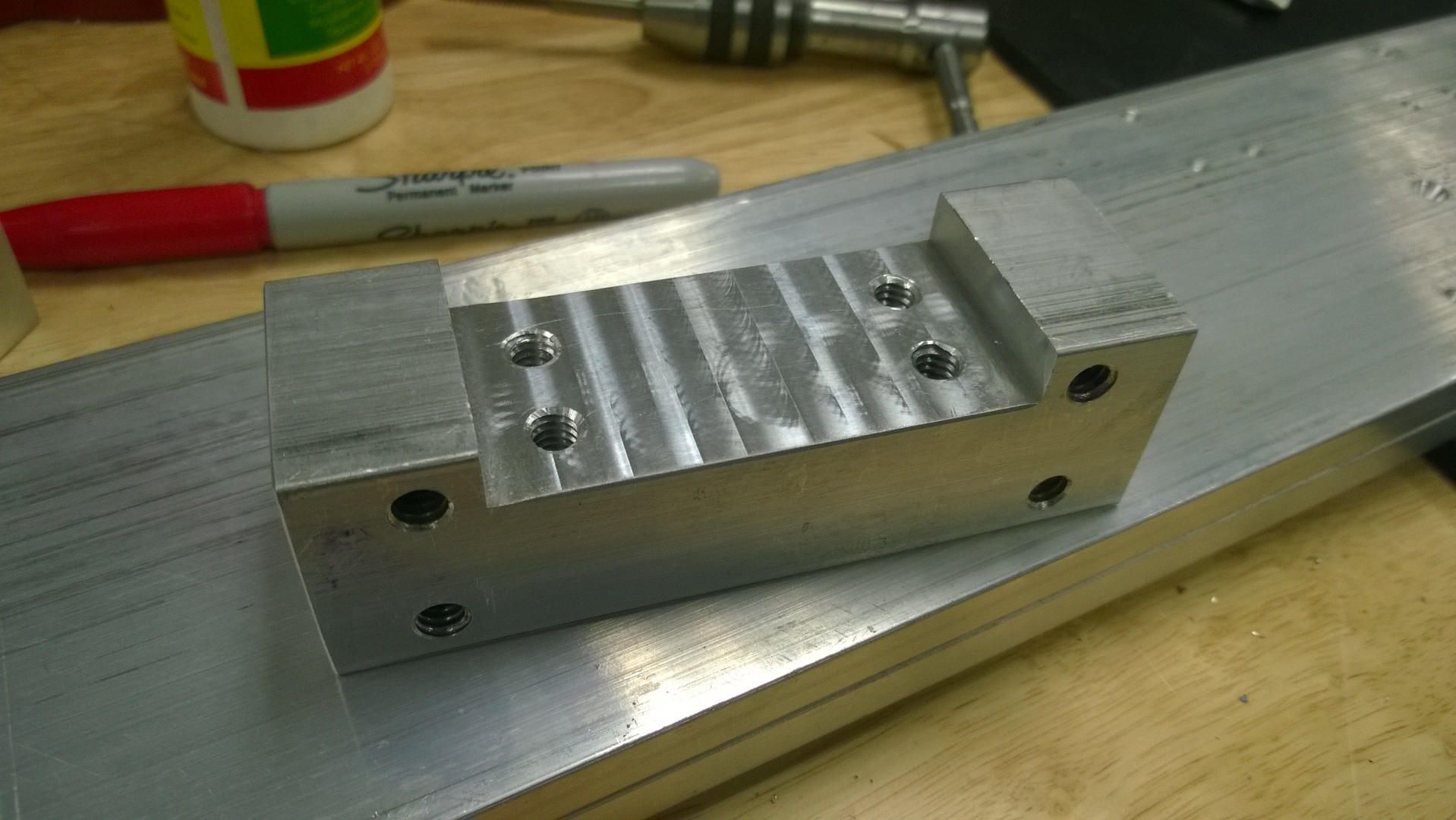 Using a CNC machine to build a CNC router. 117829-3