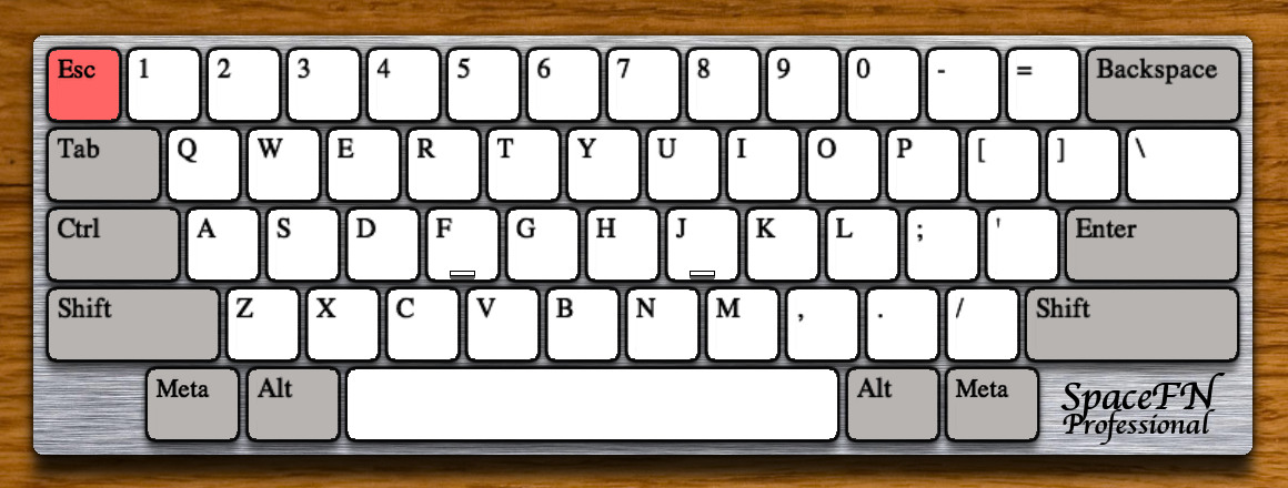 The SpaceFN layout: trying to end keyboard inflation 44510-2