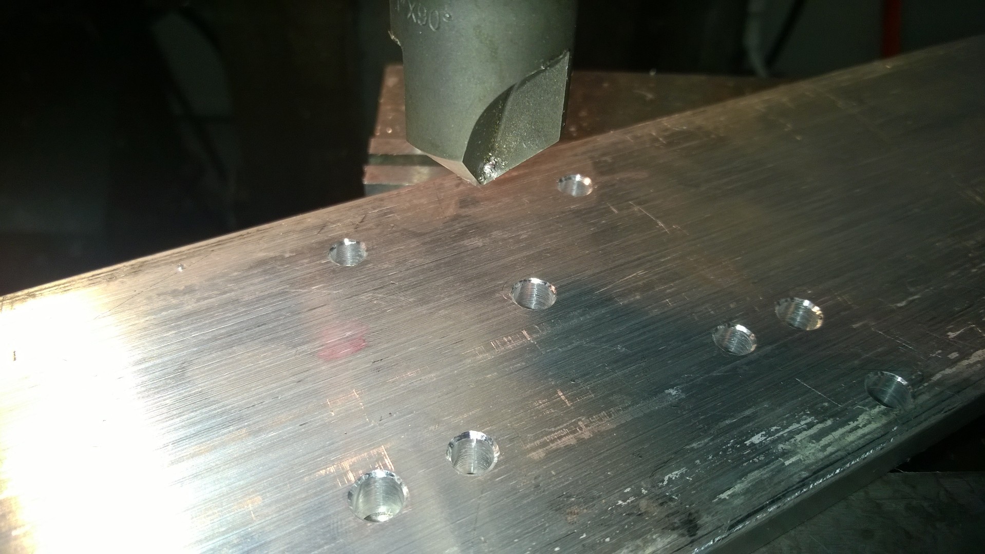 Using a CNC machine to build a CNC router. 117841-9