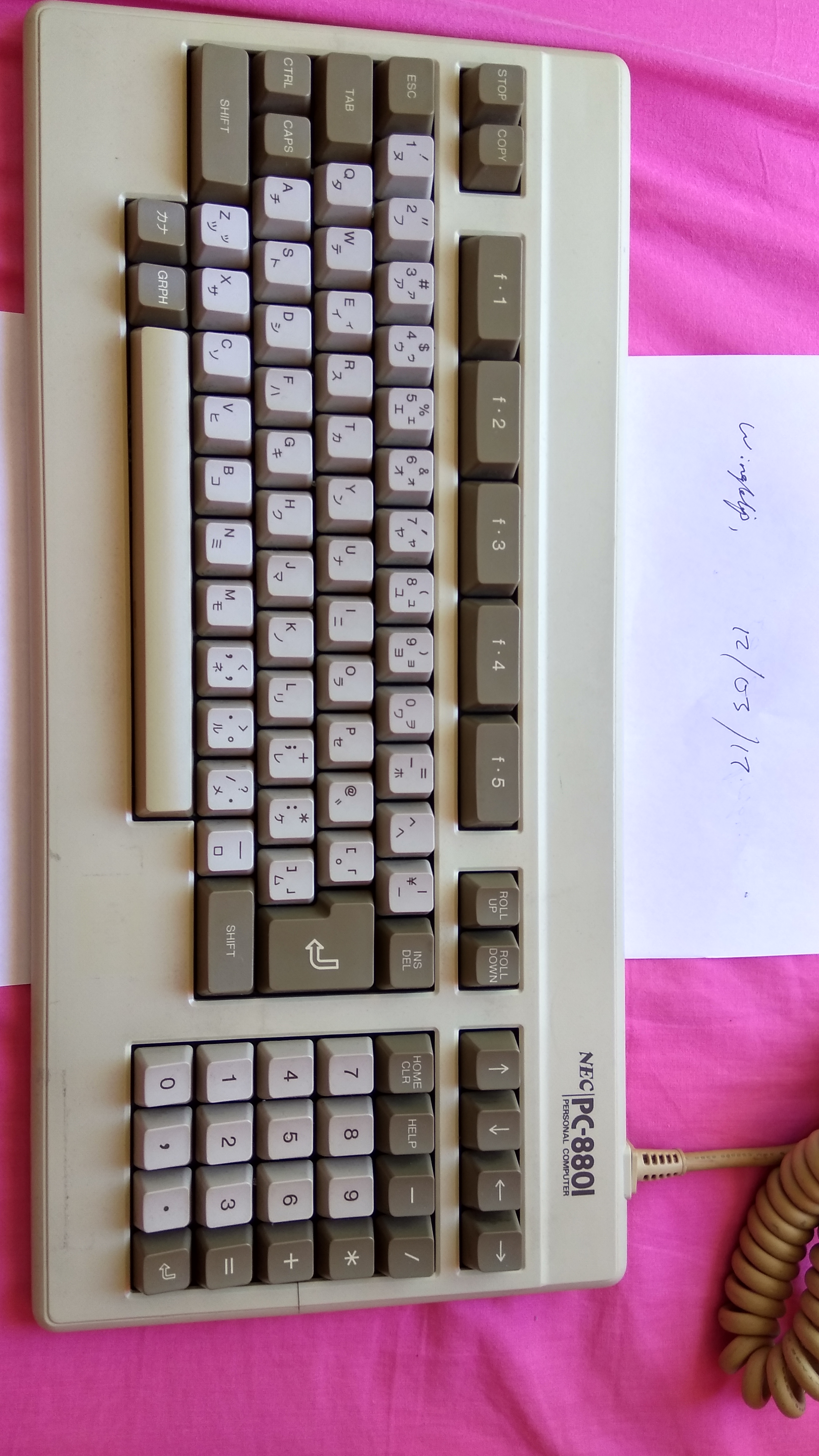 ALPS BLUES/HEAVY BLUE/LOCK CREAM NEC PC-8801 Unknown switch? 162741-0