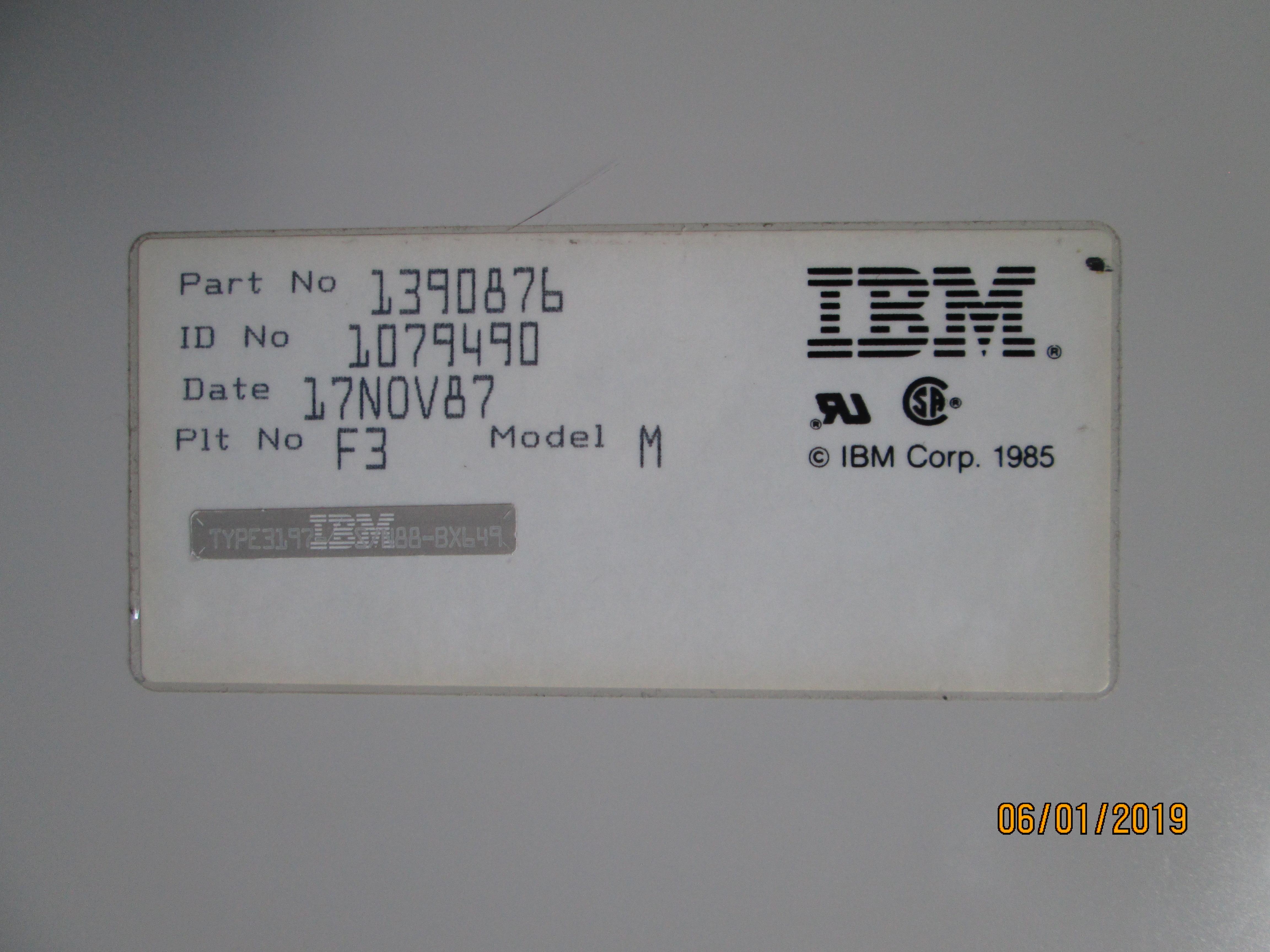 IBM Model M122 Refit Experiment 220289-0