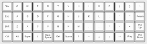 Burstcap56 - 50% keyboard w/ ortholinear layout 168785-0