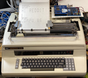 NEC Spinwriter terminal, with Honeywell SD hall effect keyboard 251328-0