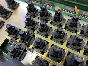 NEC Spinwriter terminal, with Honeywell SD hall effect keyboard 251332-2