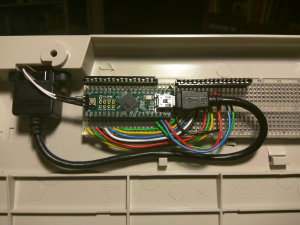 IBM Model M with DIY USB controller running TMK firmware 128540-0