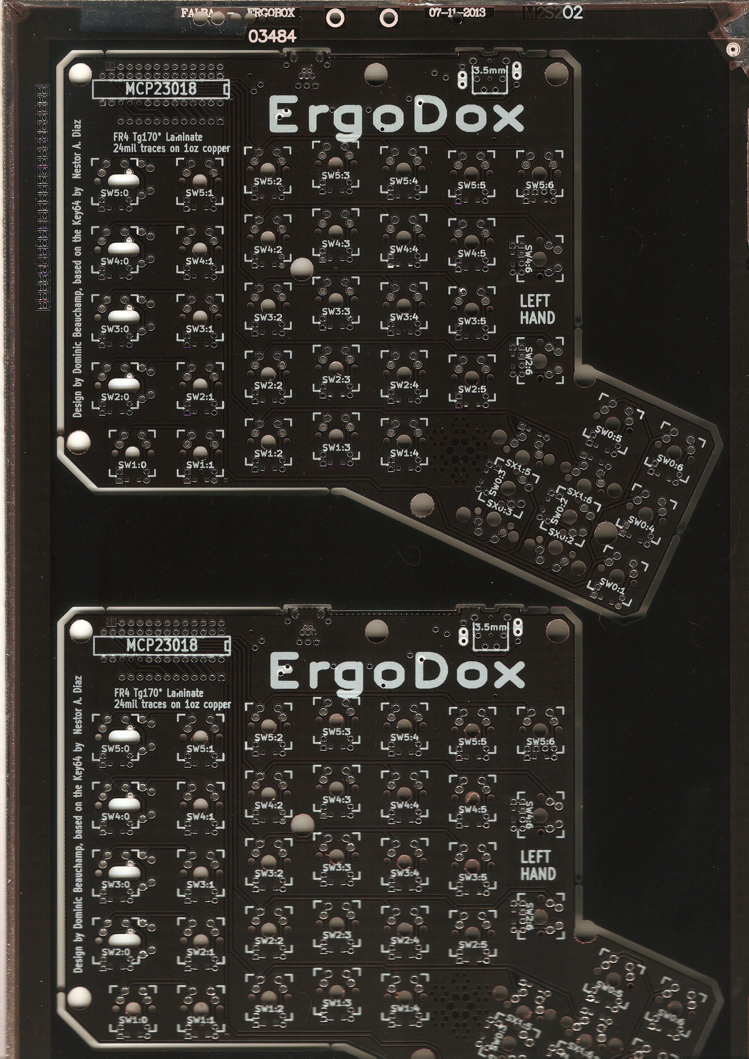 ErgoDox PCBs, Cases, Electronics, Teensy, Cherry MX and Assembly Services. 46558-0