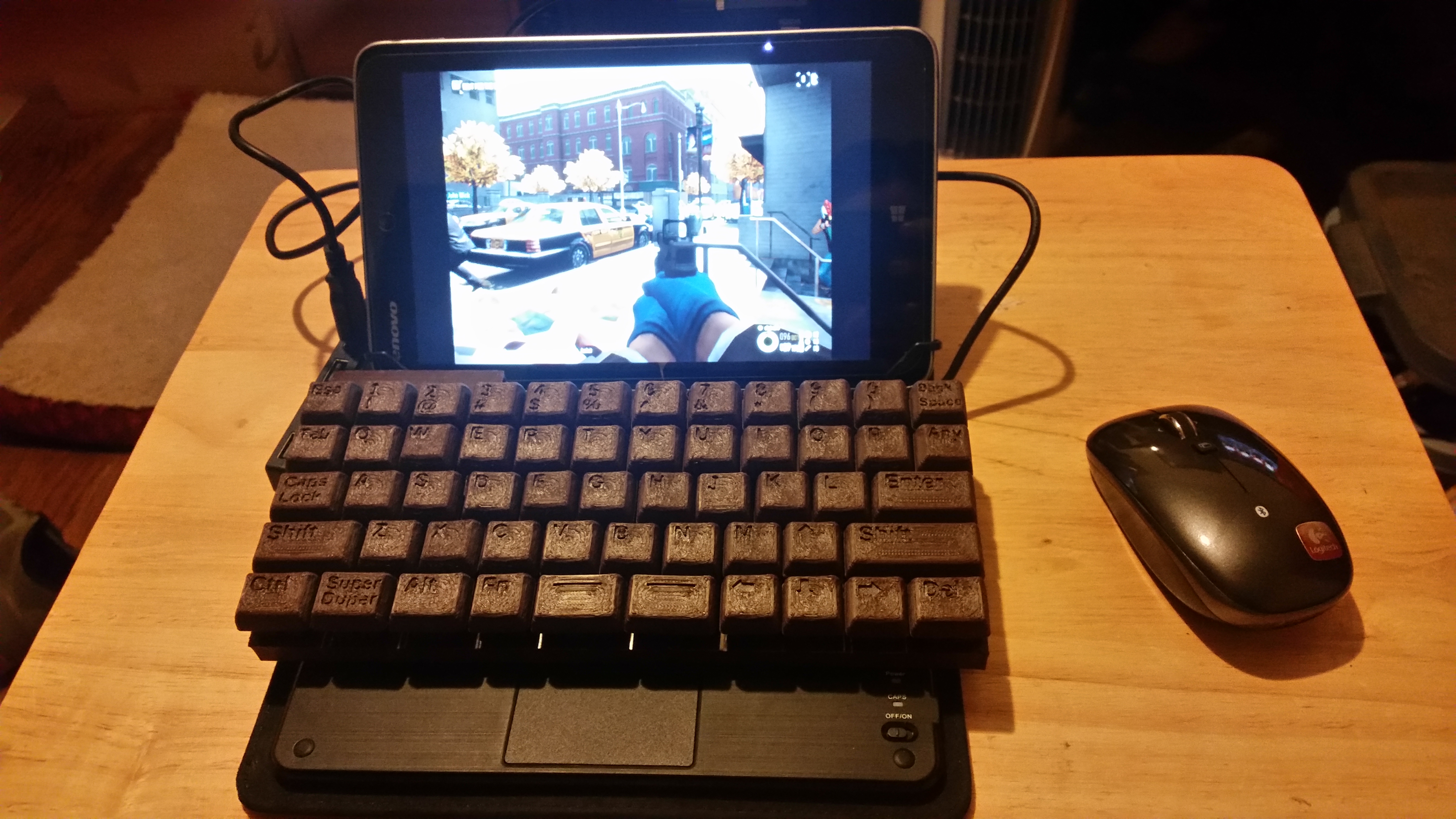 My Custom 3d printed keyboard 112859-1