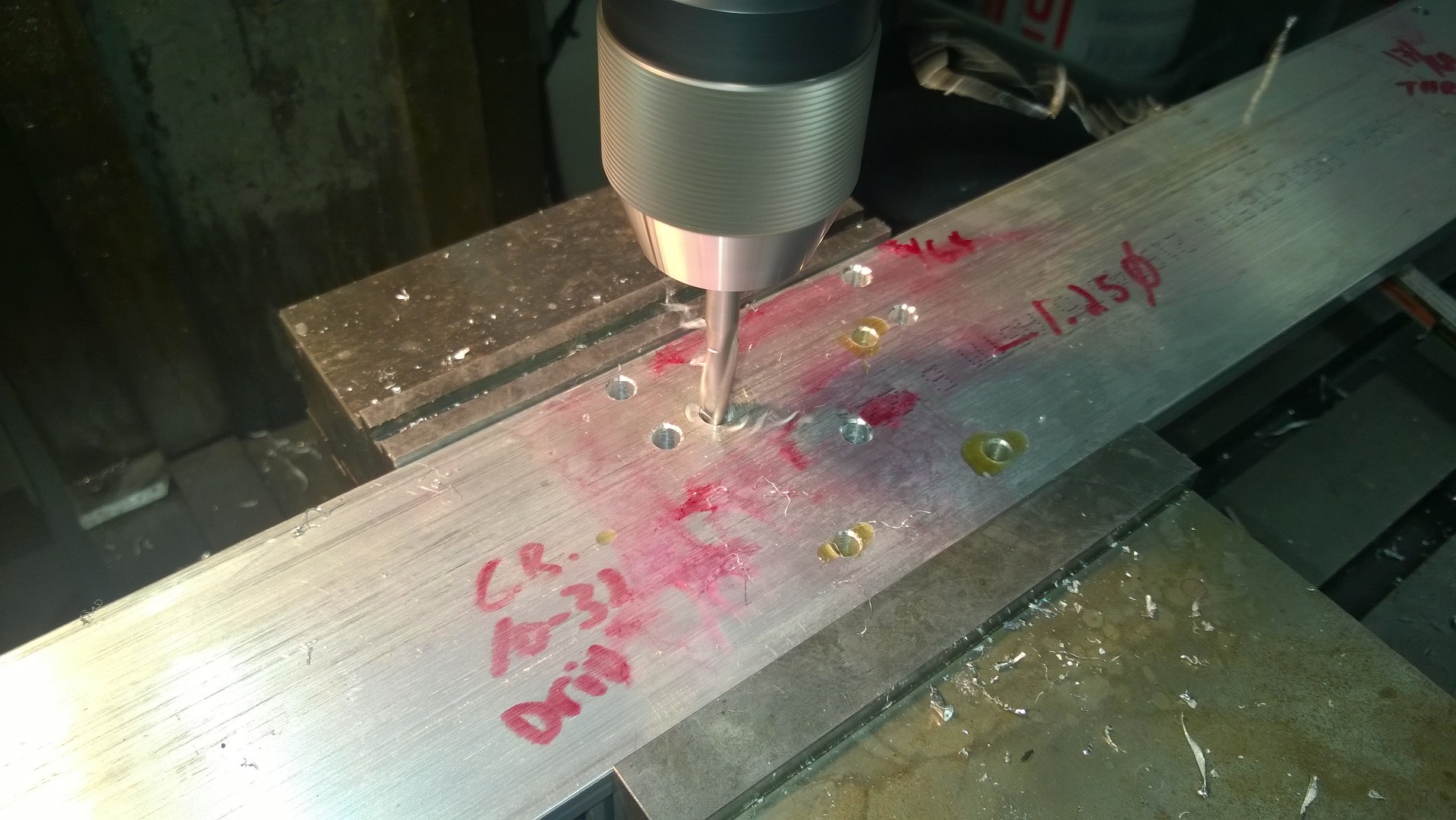Using a CNC machine to build a CNC router. 117843-10