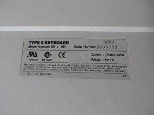 Sun Type 5 Keyboard 58964-9