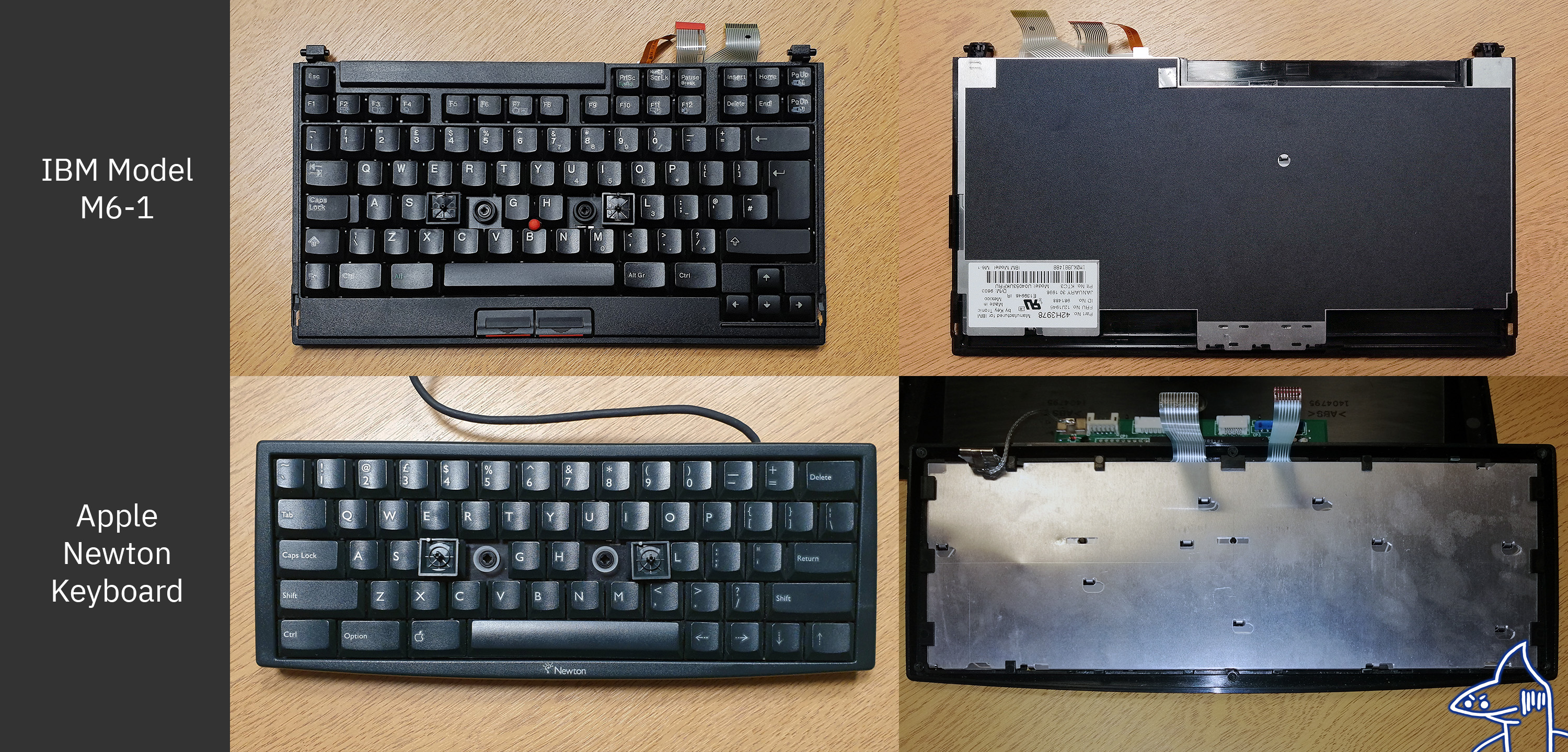 Apple Newton Keyboard, the time Apple turned to IBM/Lexmark for a Model M(ish) 285160-0