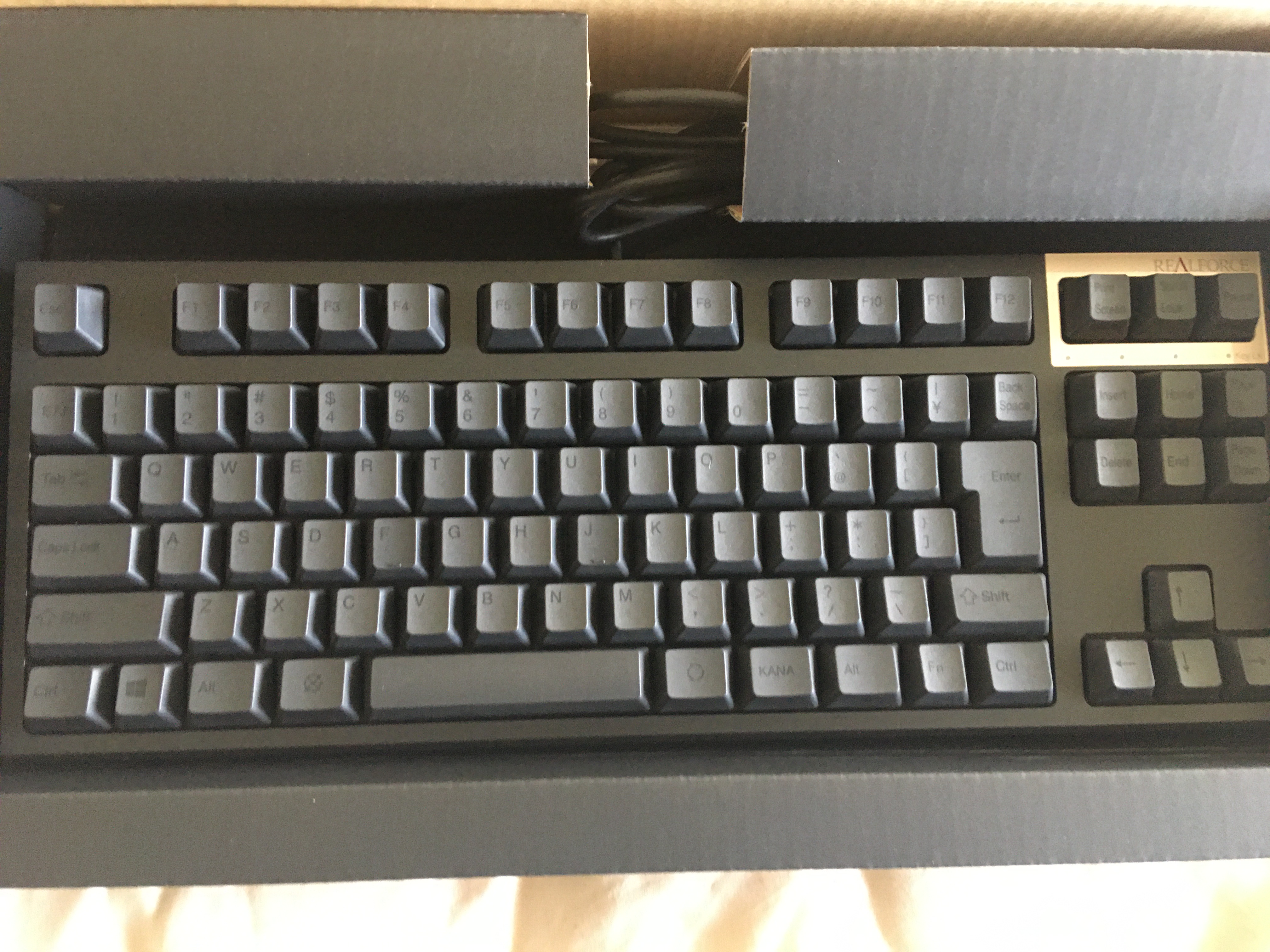 Japanese Layout Realforce TKL APC 30g silenced 249102-3