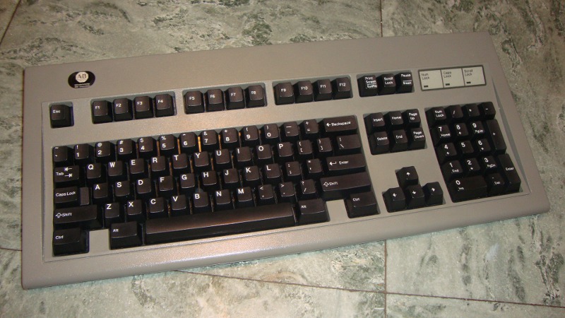 Industrial Model Ms with white-on-black black M13 keys 46585-0