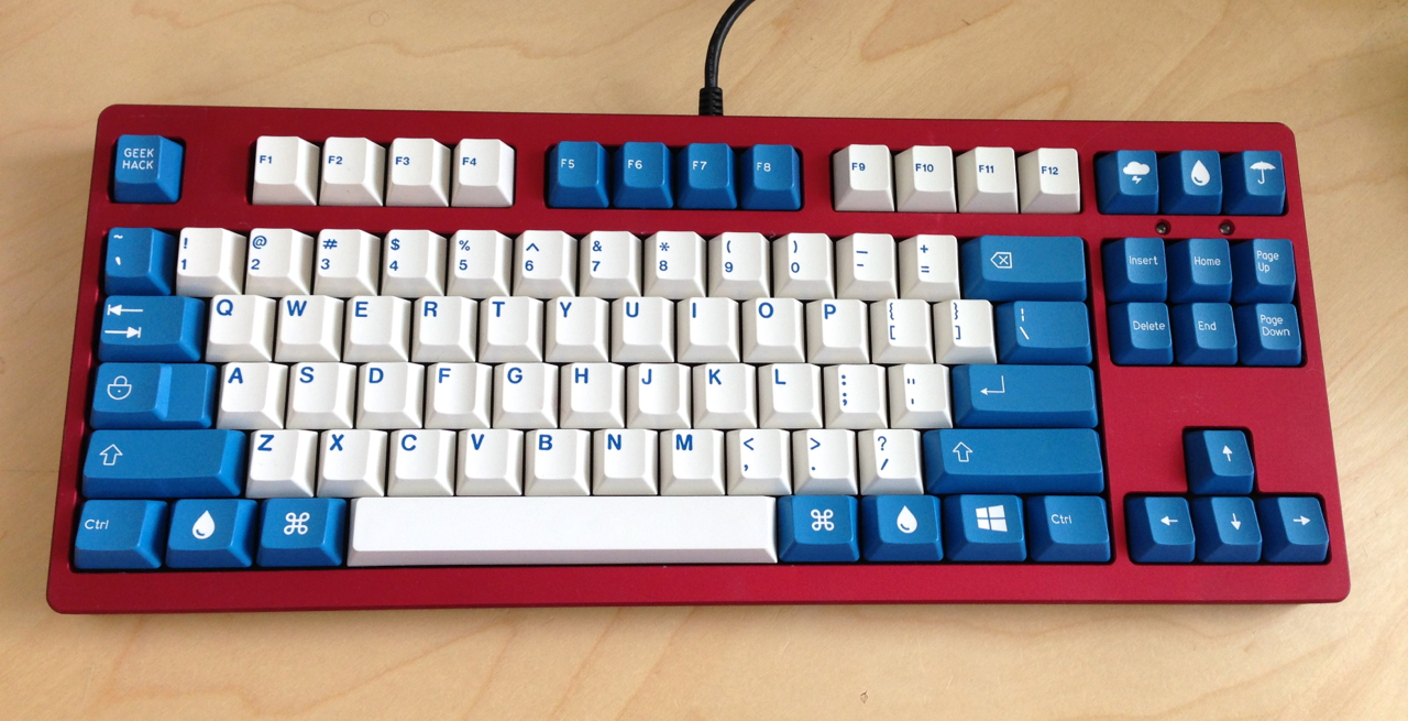 RainDrop - Blue & White Key Cap Set (SHIPPED) 20378-0