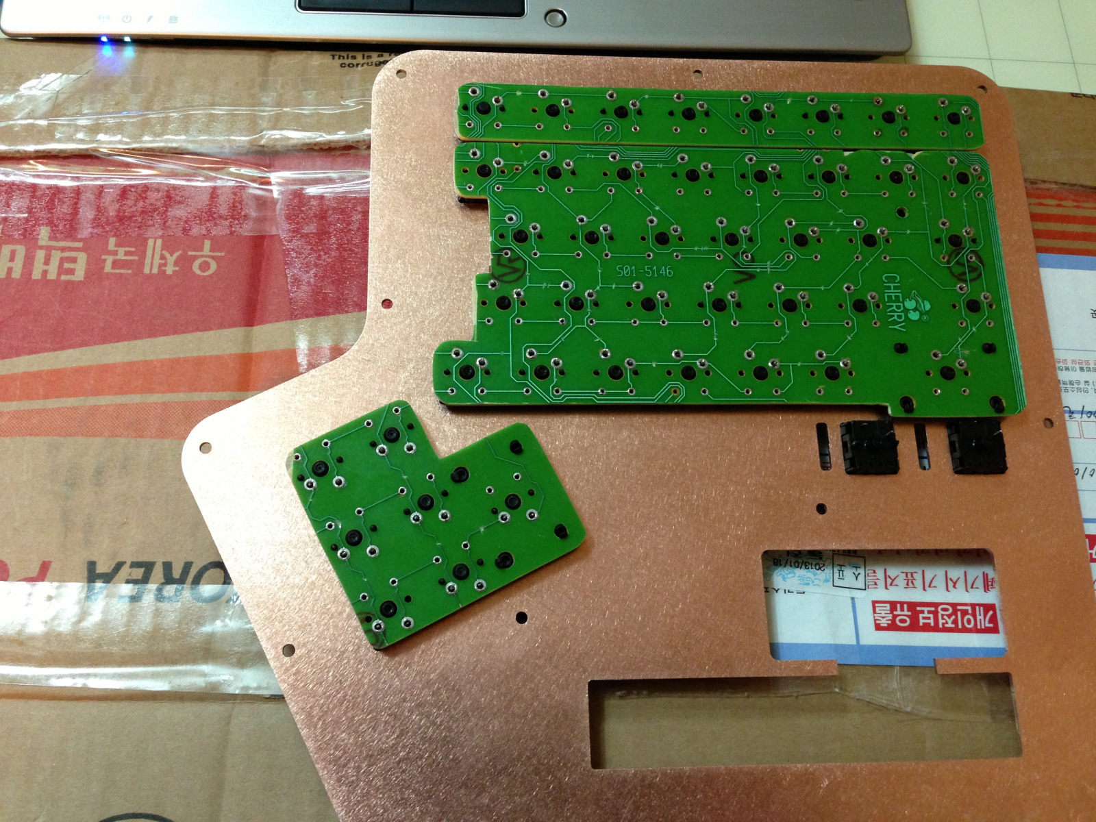 my own wireless split ergonomics keyboards. 15039-4