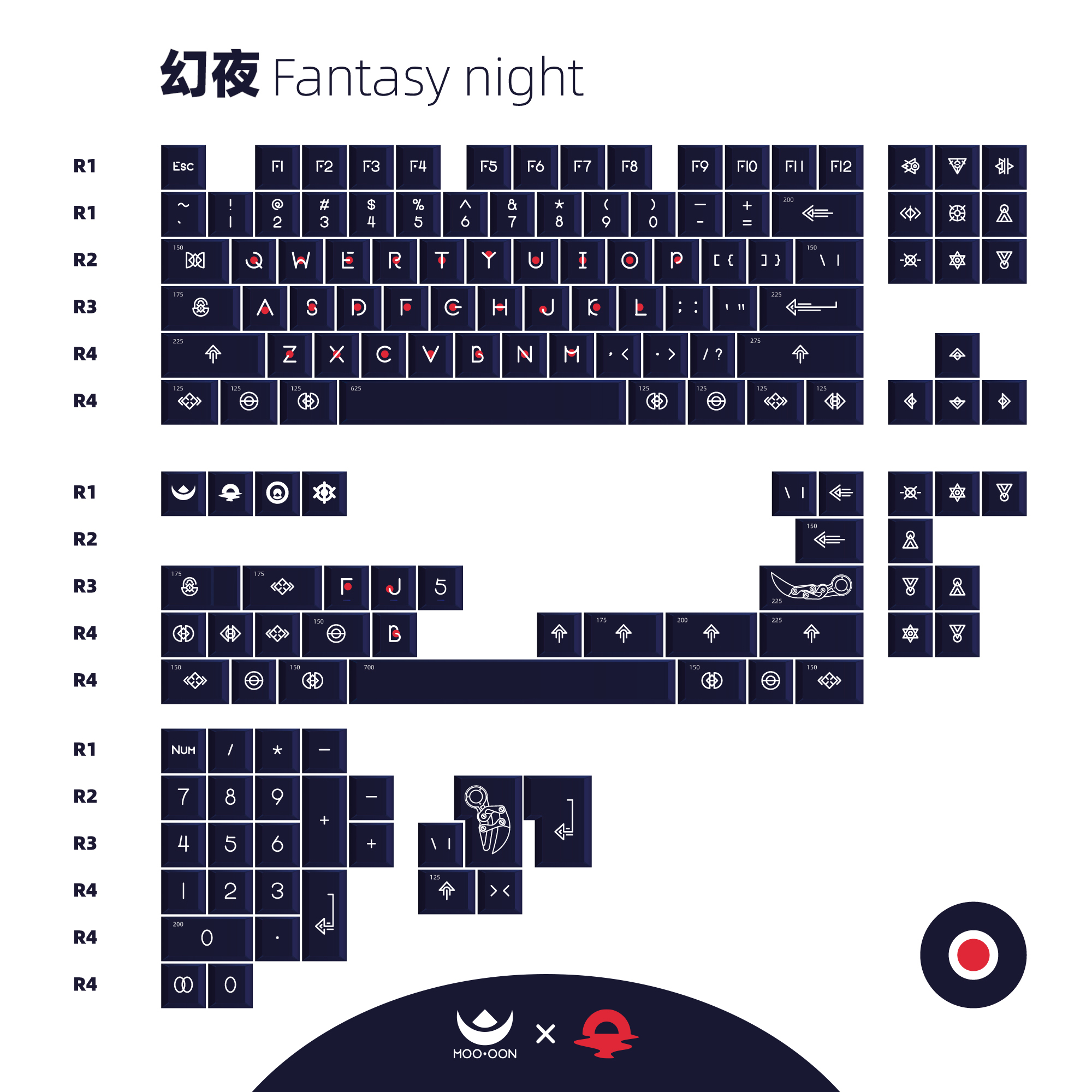 【IC】 MOO·OON Keycaps Yang·Daytime 263886-2